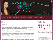 Tablet Screenshot of nicolamarsh.com